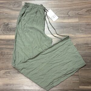 Zara Olive Textured Pants